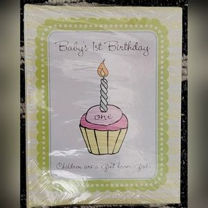 💙3/$15 🆕️Sealed Baby's First Birthday Photo Album